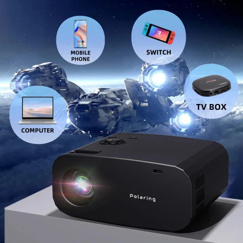 Projecteur Polaring P7 Pro 1G+16G 1080P Android 4K - Dual 6G Wi-Fi & Bluetooth